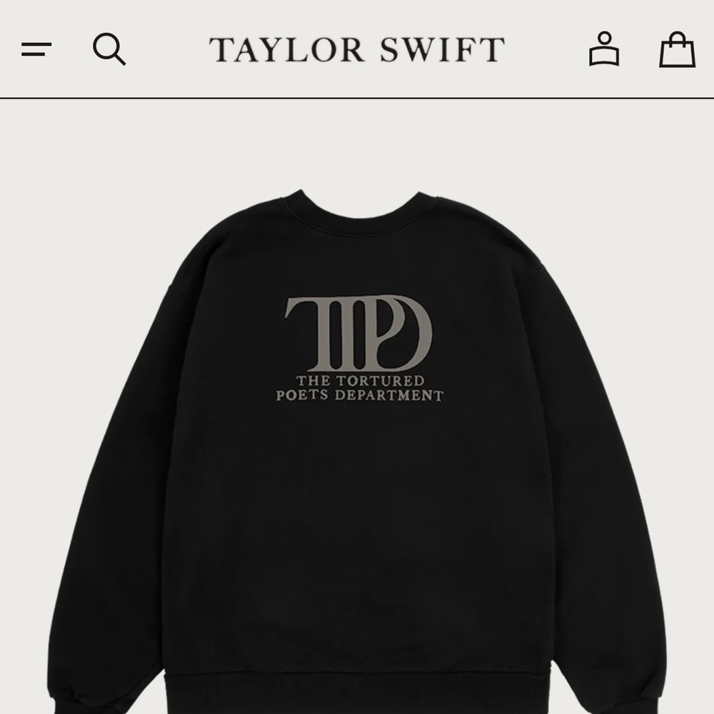 Taylor Swift ‘The Tortured Poets Department’ Sweatshirt ~New WO/Tags-FIRM PRICE